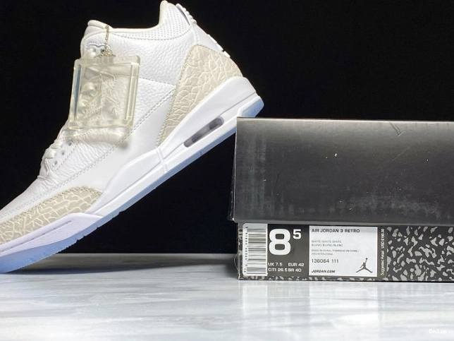 Bmlin Shoes 3 136064-111 Retro White Jordan Triple Air 0712